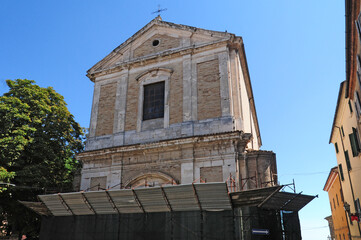 Fototapeta na wymiar Cingoli, la Chiesa di San Francesco - Marche