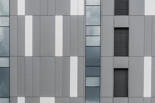 modern office building aluminium composite panel facade cladding building  