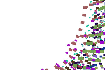 Confetti festive background. Colorful retro tones illustration