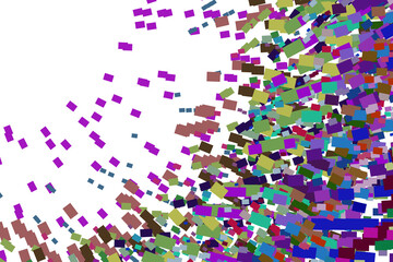 Confetti festive background. Colorful retro tones illustration