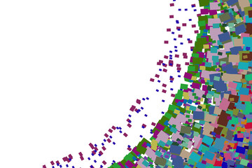 Confetti festive background. Colorful retro tones illustration