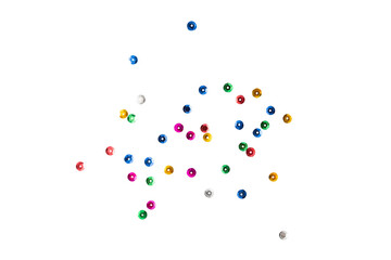 Colorful dots confetti, Colorful sparkle decoration cutout, Png file.