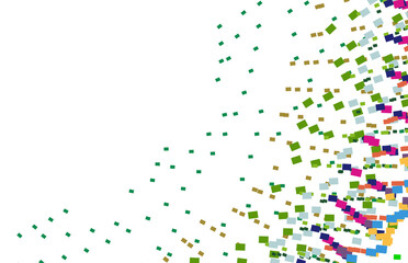 Confetti festive background. Colorful retro tones illustration