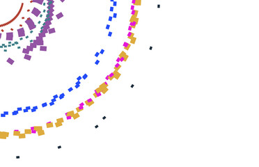 Confetti festive background. Colorful retro tones illustration