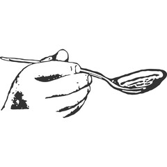 Hot Soup Vintage Illustration Vector