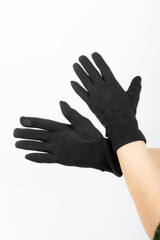 stylish trendy colored gloves warm winter