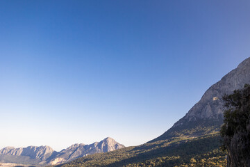 Beautiful Turkish mountains at sunset