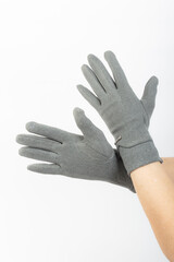 stylish trendy colored gloves warm winter