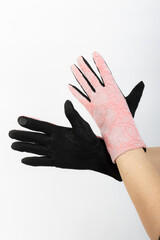 stylish trendy colored gloves warm winter