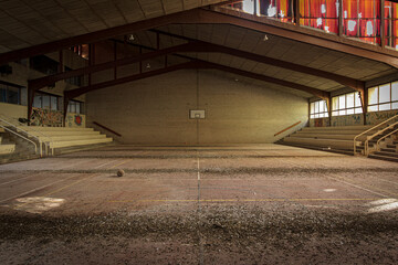 Abandoned Basketball court