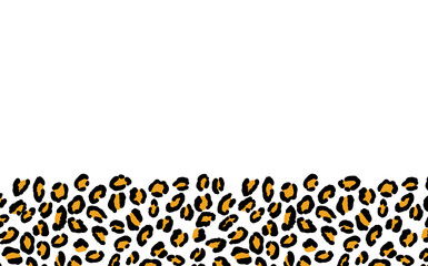 New modern leopard black and white background. Ornament of stylized animal skin. Abstract geometric vector illustration for leaflet, banner, website, poster, card, postcard, wallpaper. Copy space