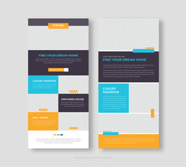 Real Estate Email Newsletter Template, Newsletter Layout for Business
