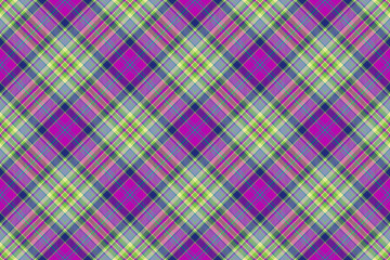 Textile vector pattern. Seamless check tartan. Texture plaid fabric background.