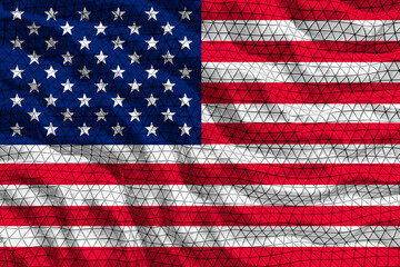 National flag of United States of America. USA. Background  with flag of United States of America. USA