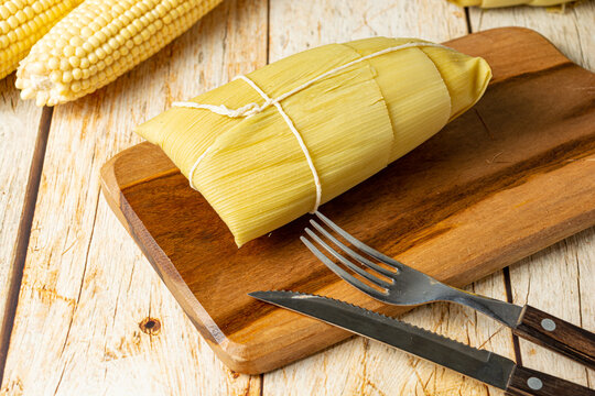 pamonha, traditional brazilian food, based in corn