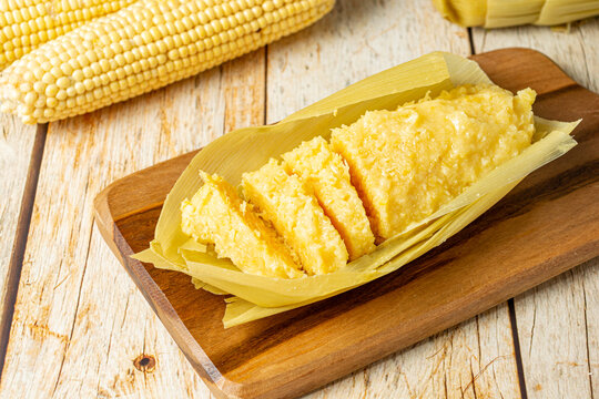 pamonha, traditional brazilian food, based in corn