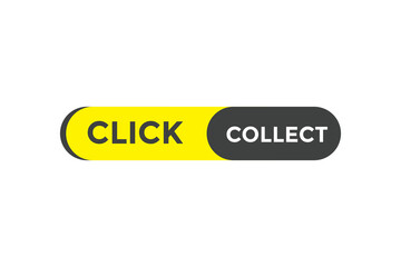 Click collect l button web banner templates. Vector Illustration
