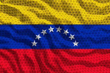 National flag of Venezuela. Background  with flag of Venezuela.