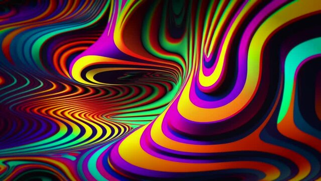 A trippy stripy swirly background with an acid DMT concept