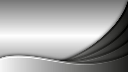 Abstract background wave monochrome simple modern elegant premium vector