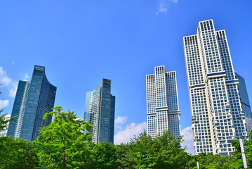 Skyscraper luxury penthouse scenery in Seoul,
서울의 초고층 럭셔리 펜트하우스 풍경