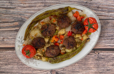 The famous dish of the Southeast Anatolian region, sogurme kebab