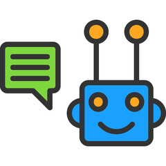 Fototapeta premium Chatbot Icon
