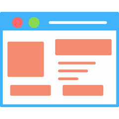 Obraz premium Web Design & Development Icon