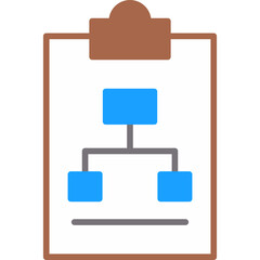 Fototapeta premium Work Flow Icon