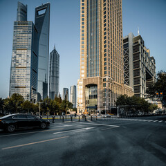 Obraz premium road and city