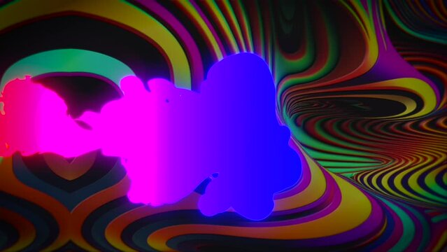 A psychedelic ink background with stripy swirly stripes in a DMT trippy realm