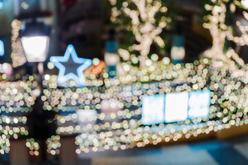 川崎・ラチッタデッラのイルミネーション　ぼかし【神奈川県・川崎市】　
Bokeh illumination in the city - Japan