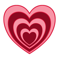 seamless heart illustration for valentine's day: celebration of love graphics. PNG FILE.