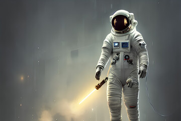 astronaut in space