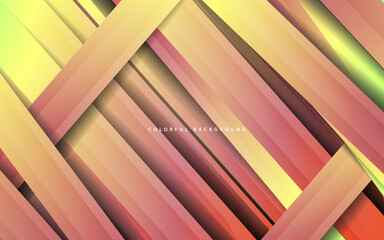 Abstract papercut multicolor background vector