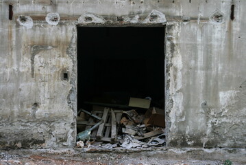 abandoned building in zadar - croatia