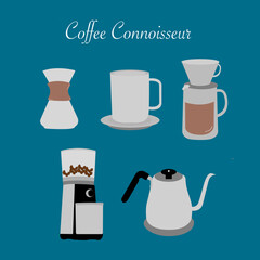 coffee and set, coffee Connoisseur, coffee and tea pot