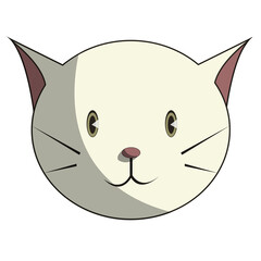 Cute Head Cat PNG Transparent