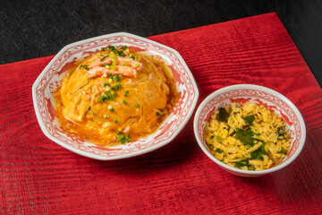 蟹チャーハン　Chinese food Crab fried rice 