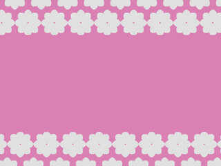 花柄の背景素材（オーキッドピンク）