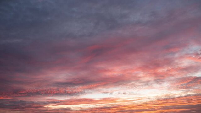 Clouds. Blue sky. Puffy fluffy Alto Cirrus Nimbo Clouds. Cloudscape timelapse. Night. Day. Time lapse. Nature weather. Cloud time lapse nature background