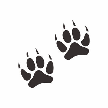 recommend clip art: logo footprint bear,