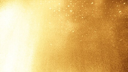 An abstract graphic design of glistening sunlight mixed with grainy beige-brown-gold tones.  For banner, ad, christmas, festival, celebration, holiday, summer, postcard, template