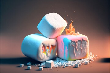 Marshmallow multicolors