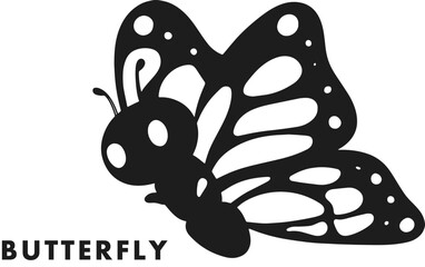 Butterfly isolated vector Silhouettes