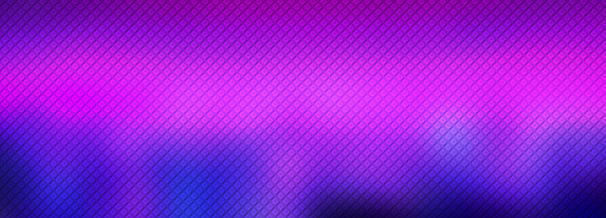 Purple neon metaverse gradient background blank. Horizontal banner or wallpaper tamplate. Copy space, place for text, text area. Bright illustration. Space web 3 technology texture