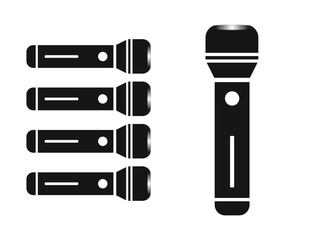 Unique Electric torch light icon vector