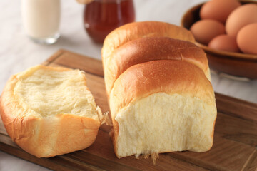 Fresh Baked Japanese Soft and Fluffy Bun White Bread