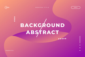 Orange Violet Abstract fluid wave. modern background with gradient 3d flow shapes. Innovation background design for cover, website landing page, mobile app