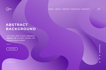 Purple Abstract fluid wave. modern background with gradient 3d flow shapes. Innovation background design for cover, website landing page, mobile app